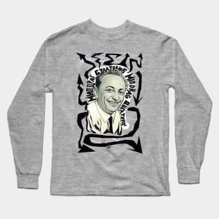 Miodrag Bulatović in Black and White Long Sleeve T-Shirt